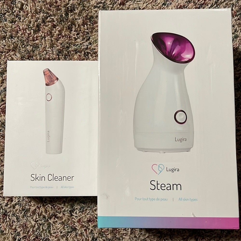 Lugira facial steamer and cleaner